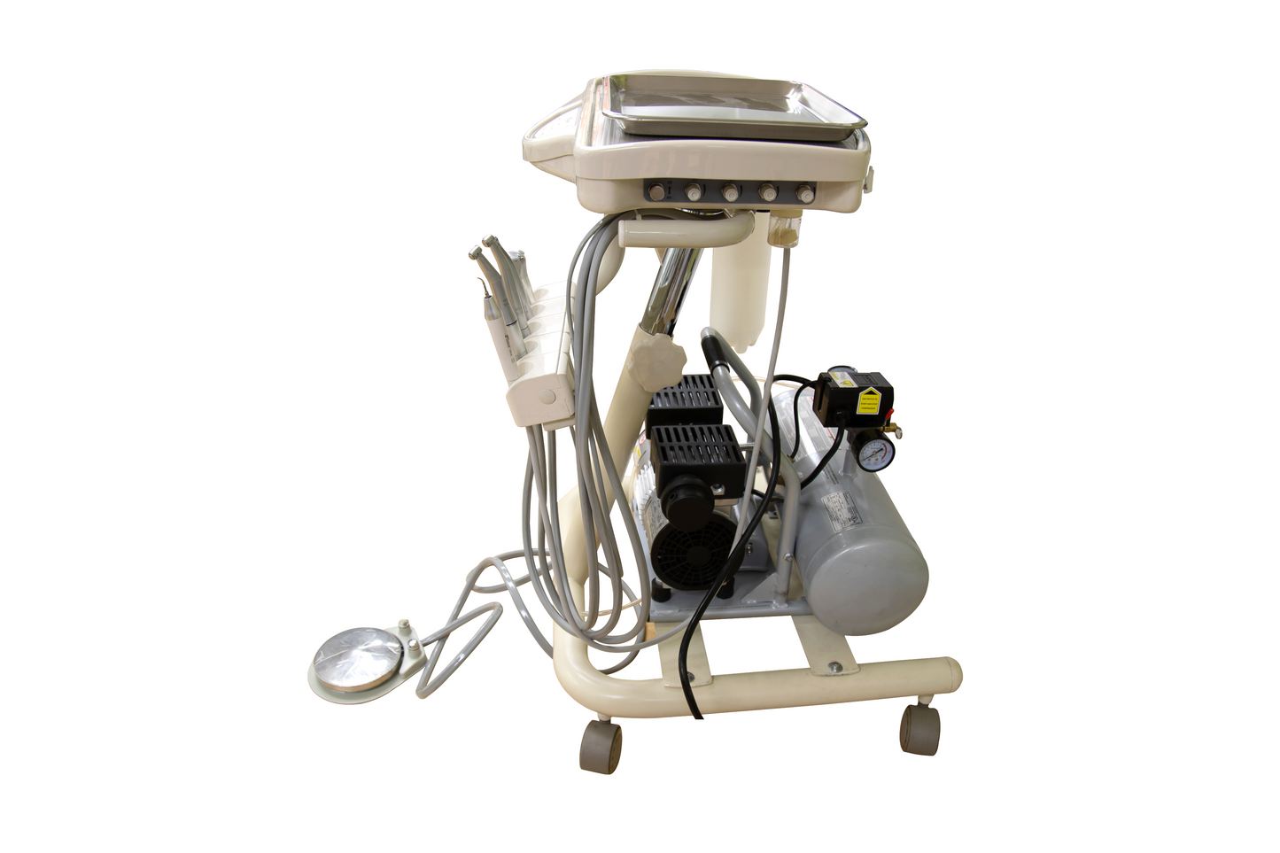 Portable Mobile Cart with Integrated Compressor