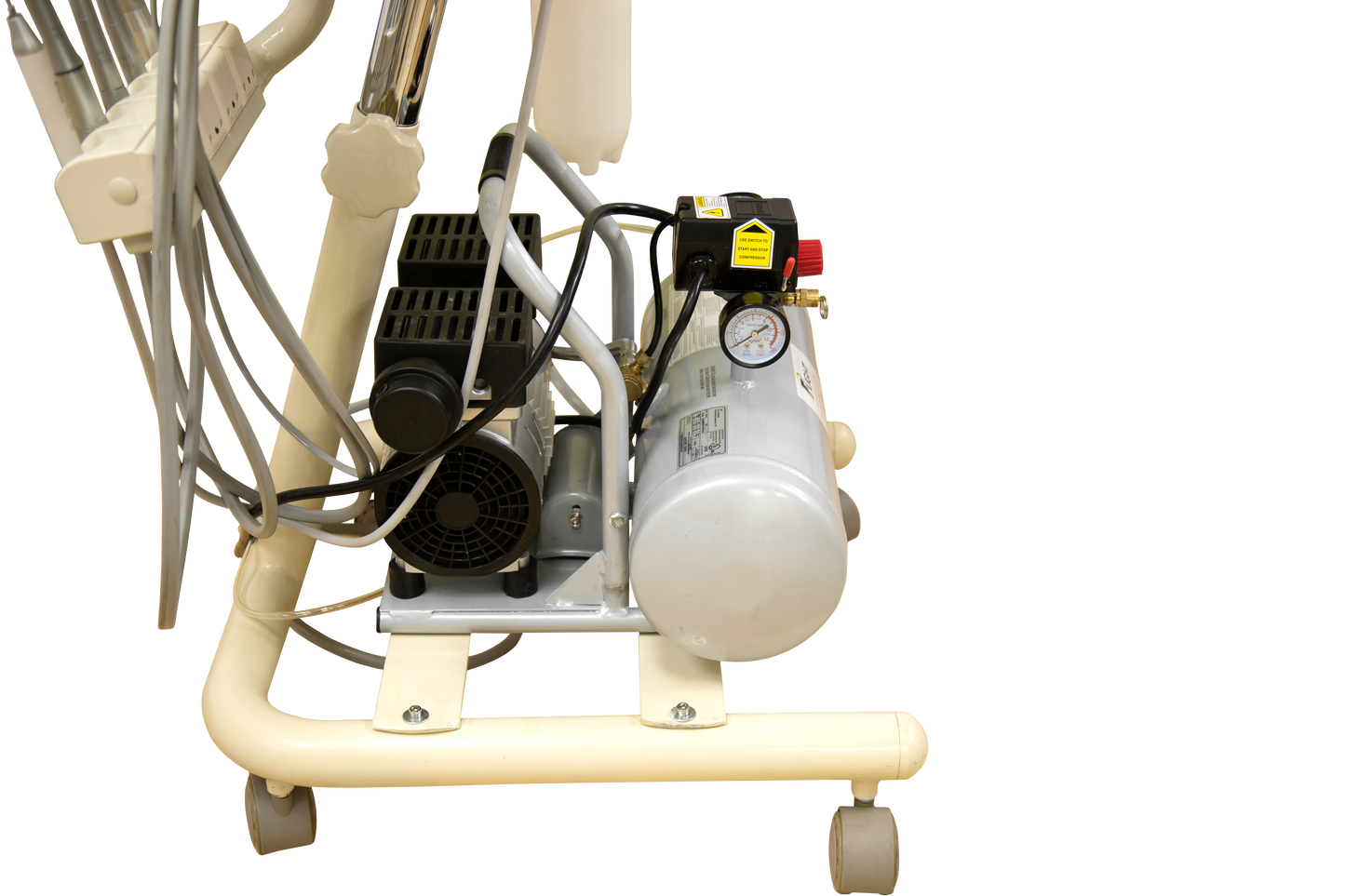 Portable Mobile Cart with Integrated Compressor